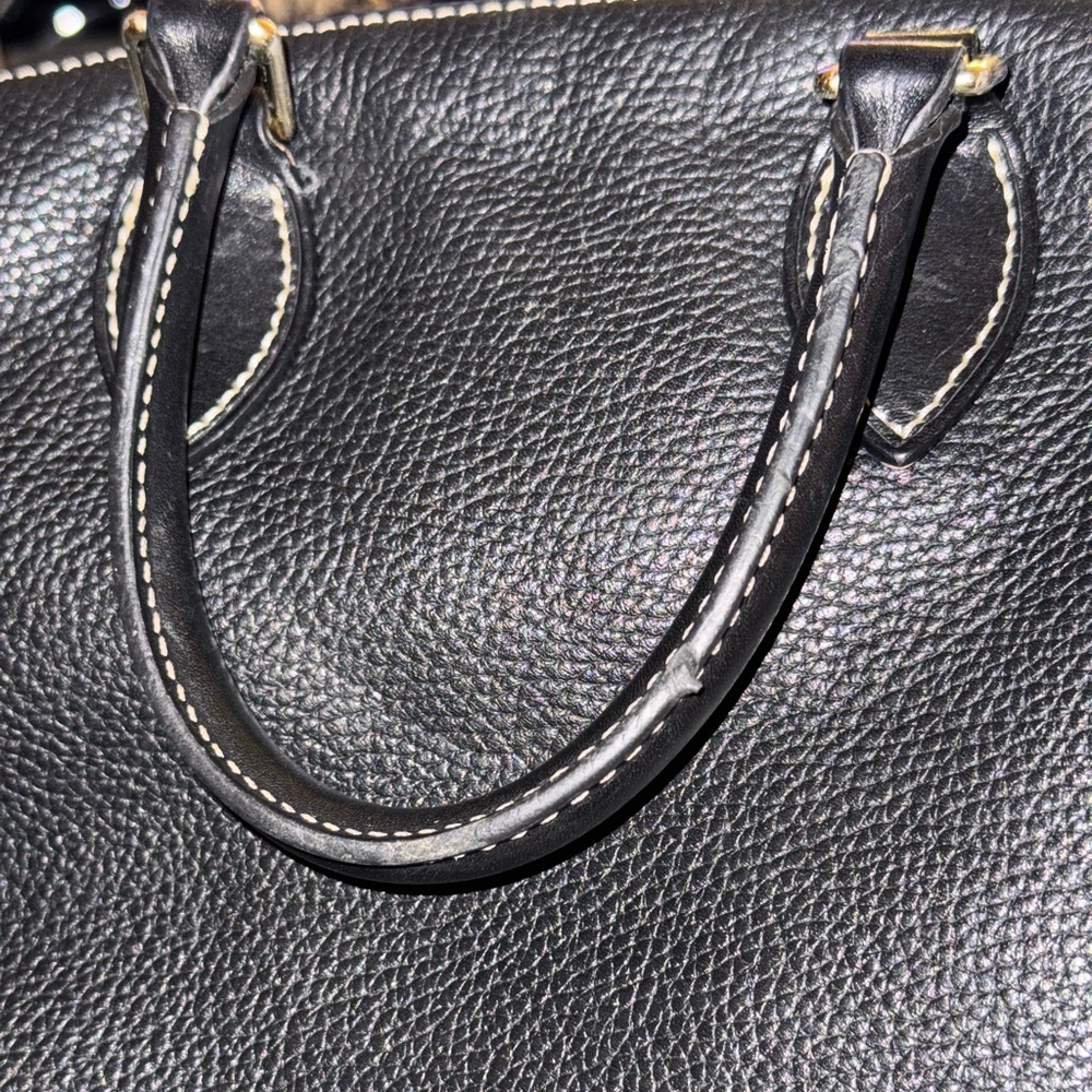 Dooney & Bourke Black Pebbled Leather Satchel - Picture 13 of 16